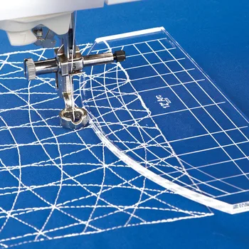 

Quilting Ruler Template with low Shank Ruler Foot Plastic for Sewing Quilting Embroidery # RL-01D