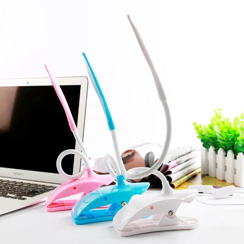  USB Led Desk Lamp With Clip Flexible Table Lamp Eye Protection 14Leds For Bedside Book Reading Stud - 4000132075363
