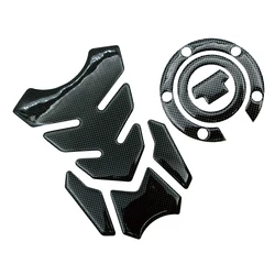 3D Carbon Fiber Look Motorcycle Fuel Tank Protector Decal Sticker (Full Set B)