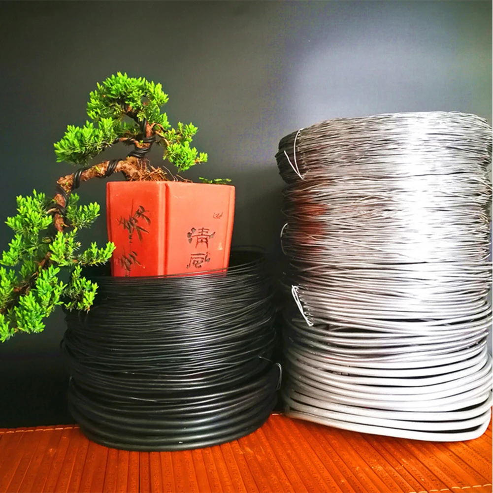 

1 Roll Bundled Flower Tree Fixed Aluminum Plants Styling Flexible Garden Decorative Bonsai Wire Practical Bendable Fastener Tool