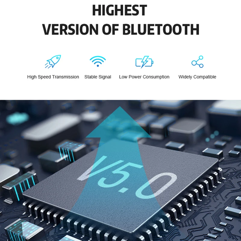 3D стерео звук Беспроводной наушники Портативный вкладыши TWS Bluetooth V5.0 сенсорный с