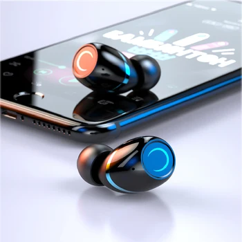 

Stereo Wireless Earphones Charging Case With with Flashlight Bluetooth 5.0
