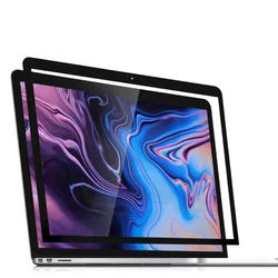 Protetor de tela com quadro preto para macbook pro 13 ar 13 macbook 11 ar 12 retina 13 pro ar 2018, película protetora