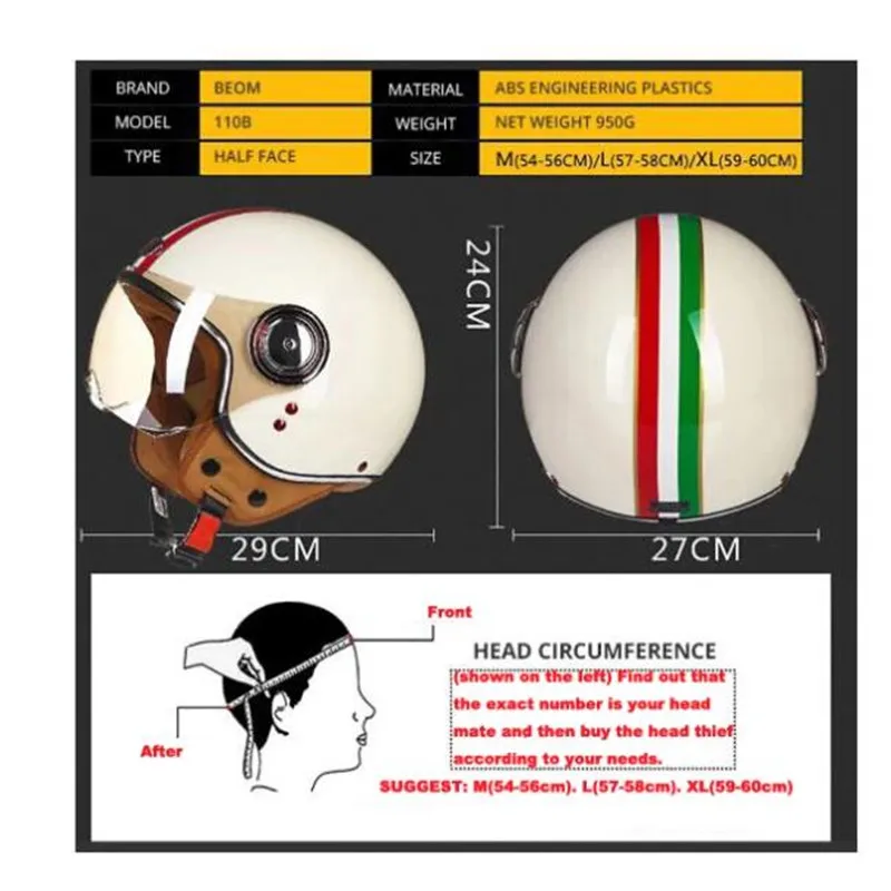      3/4  ̽ Ƽ , ͻŬ Casque Capacete 