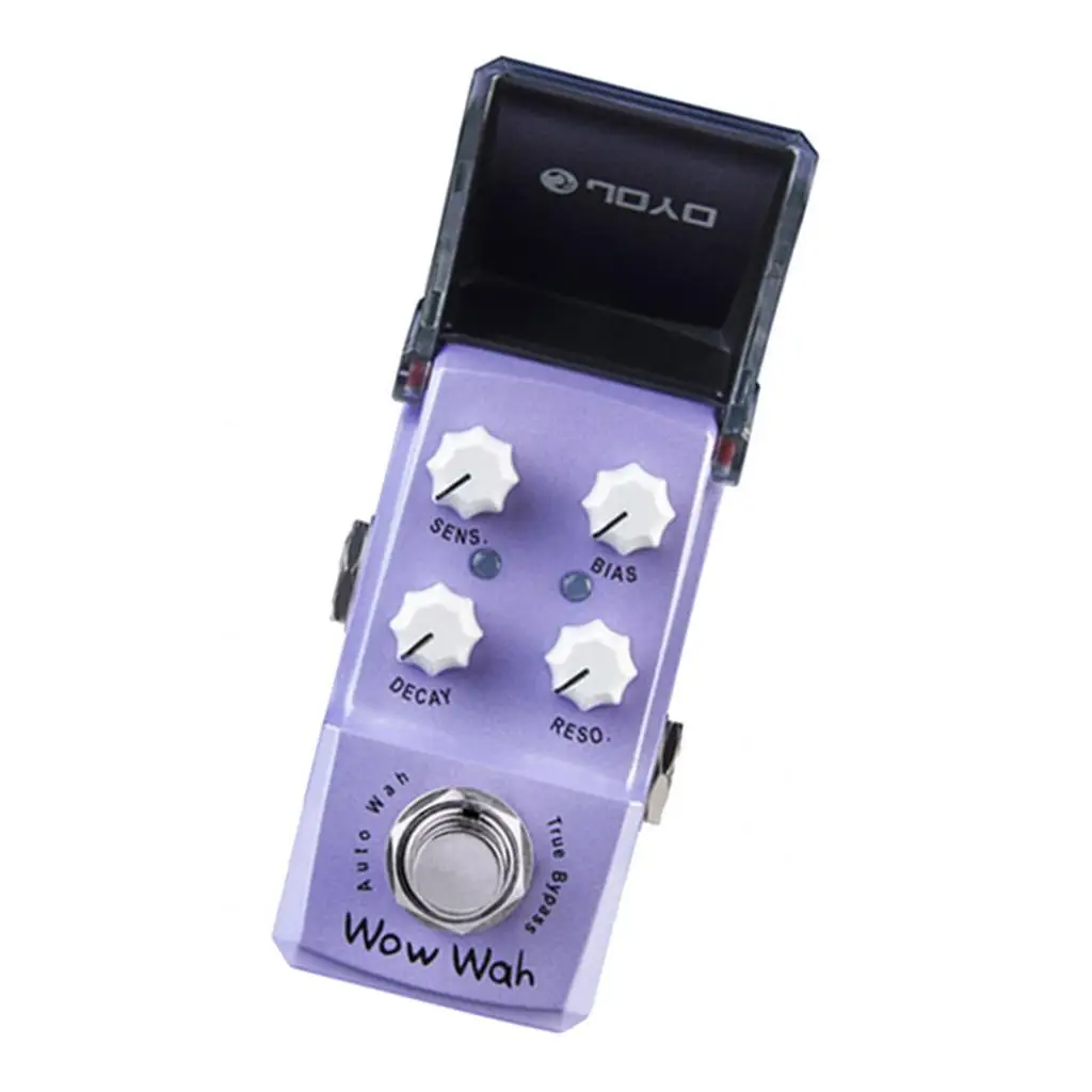 Metal Wow Wah Electric Guitar Effect Pedal Auto Wah Effector Sensitivity Bias Resonance Decay Knob