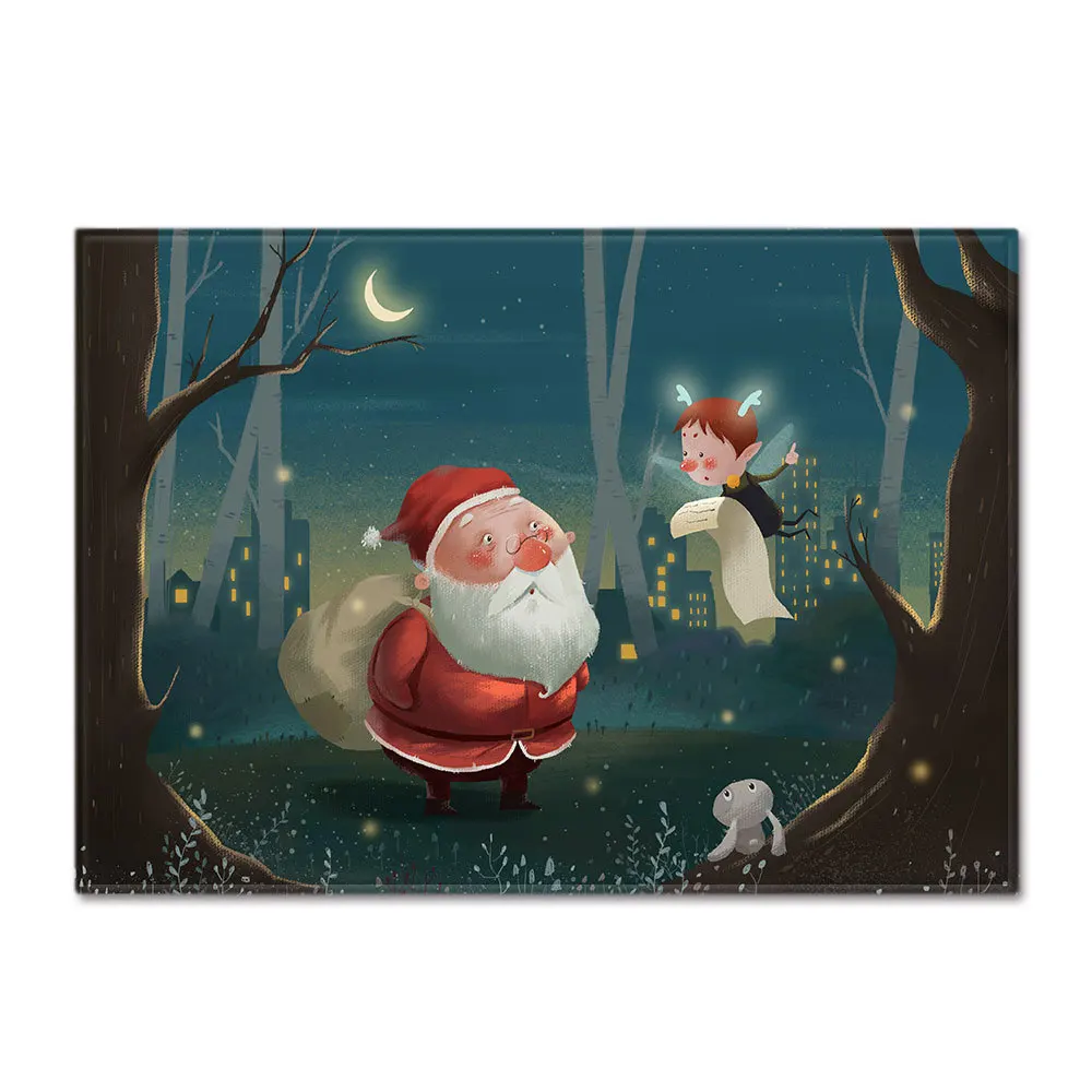 Рождественское украшение для дома, ковры для гостиной, спальни, коврики, мультяшный коврик для детской комнаты, игровой коврик, детская Рождественская Игровая палатка, напольный коврик