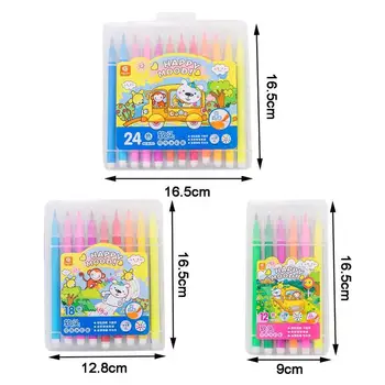 

12/18/24 Colors Watercolor Marker Pen Drawing Painting Marker Pen Art Supplies Set Graffiti Hook Line Pens Stationery Supplies