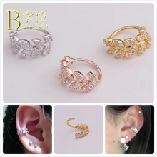 Панк циркониевые серьги для пирсинга, маленькие круглые серьги для женщин/мужчин, костяные серьги для ушей, пирсинг в виде листьев носа, кольцо, ювелирные изделия для тела, B5