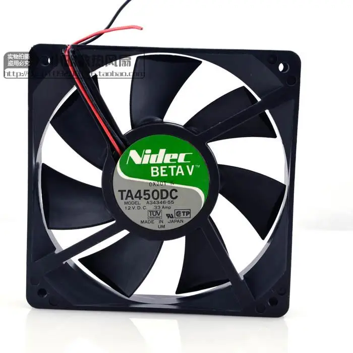 A34346-55 DC12V 0.33A 12025 защиты электродвигателя Вентилятор охлаждения