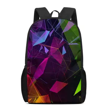 

Creative individual geometric figure daily leisure outdoor backpack in which college students put laptop bags