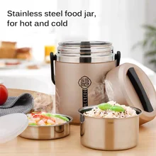 Pot Food-Jar-Insulation Stainless-Steel Containerlarge-Capacity Vacuum 3layer Portable
