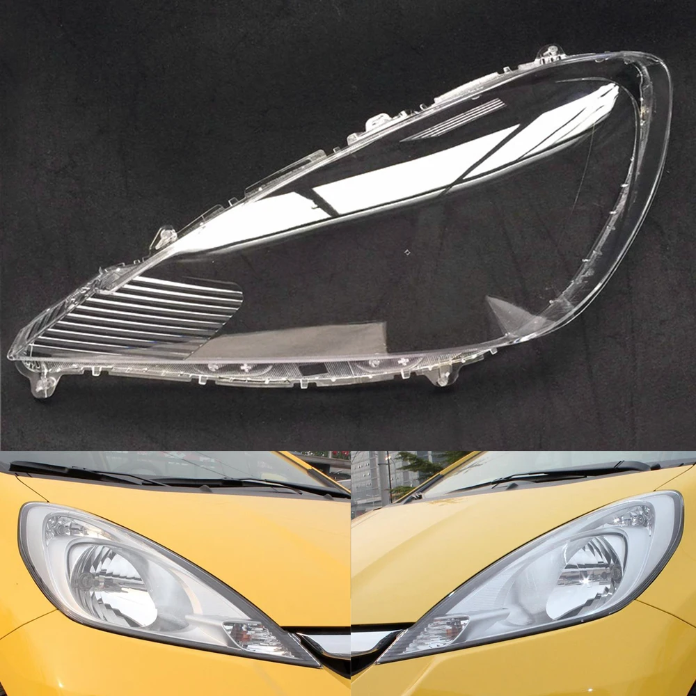 Фары крышка объектива для Honda Fit Jazz Хэтчбек 2011 2012 2013 головной светильник объектив