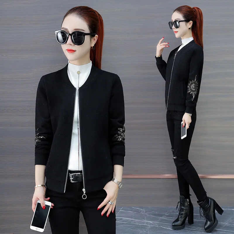 

Short Hair Woolen Cloth Small Coat WOMEN'S Dress 2019 Spring And Autumn New Style Korean-style Loose-Fit Jacket Versatile Workwe
