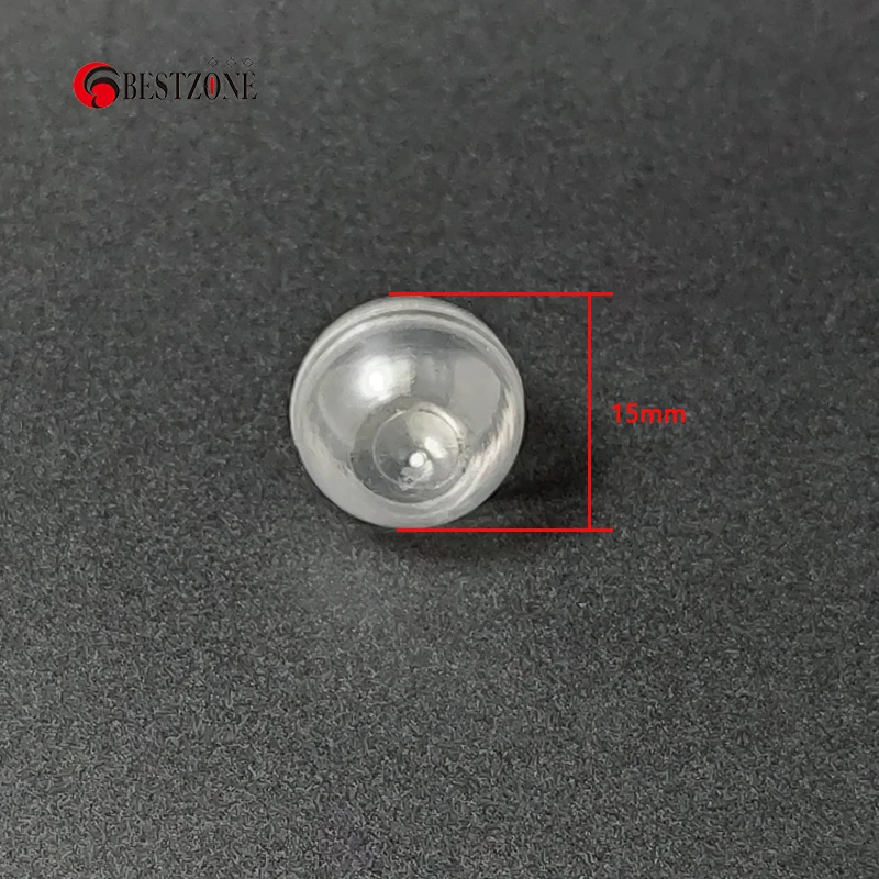 Mini 100Pcs 0.59Inch D15MM Clear Transparent Plastic Small Capsules Toys Surprise Ball Empty Eggshell Kids Box Tiny Paintba Prop 4