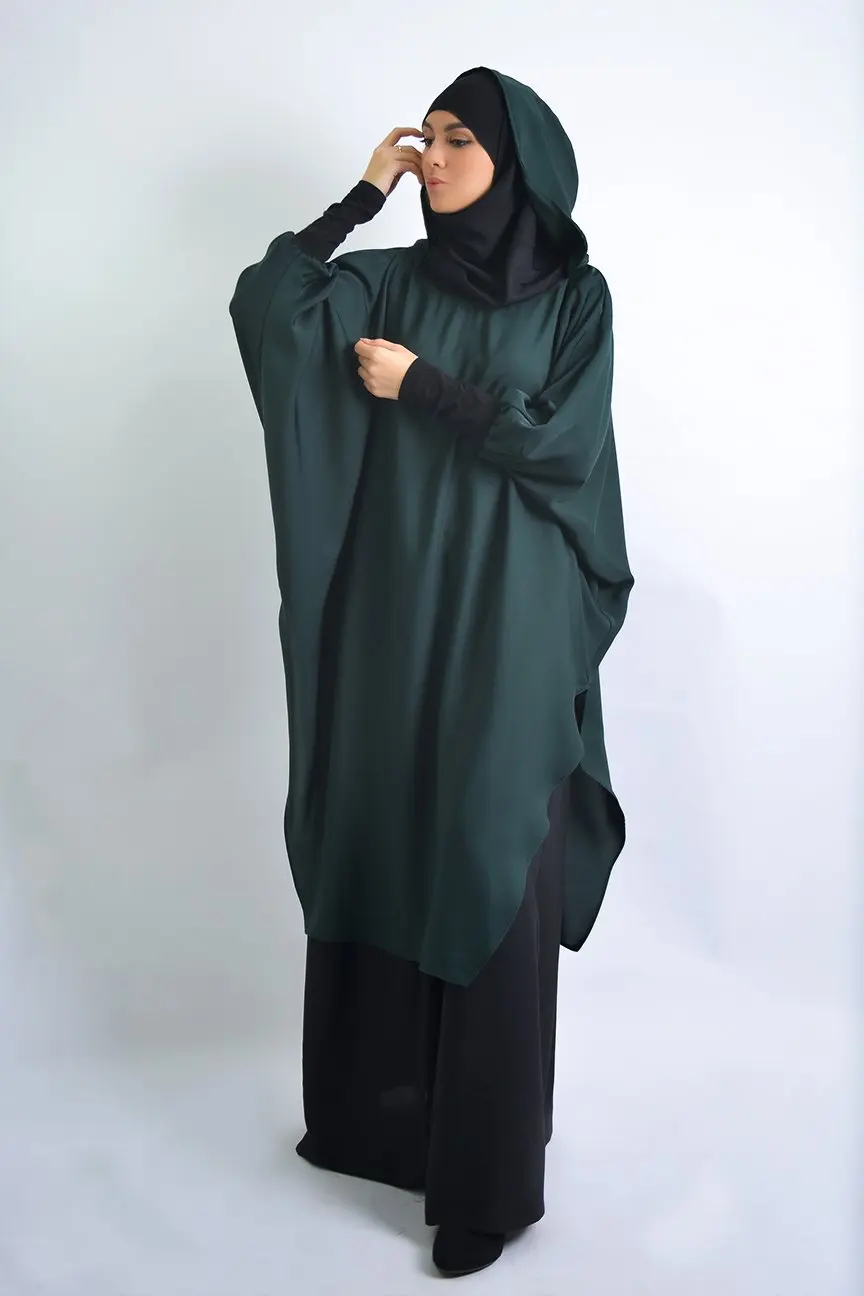 vestido muçulmano hijab com vestido longo de cobertura completa de eid djellaba burka vestido islâmico de ramadã