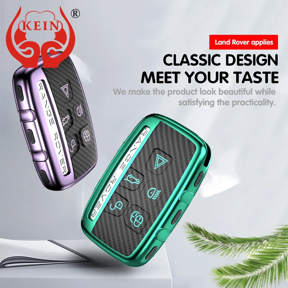 KEIN TPU 3D чехол из углеродного волокна для Land Rover Key Range Sport Edition Evoque Freelander 2 Jaguar XJ XJL XF XE C