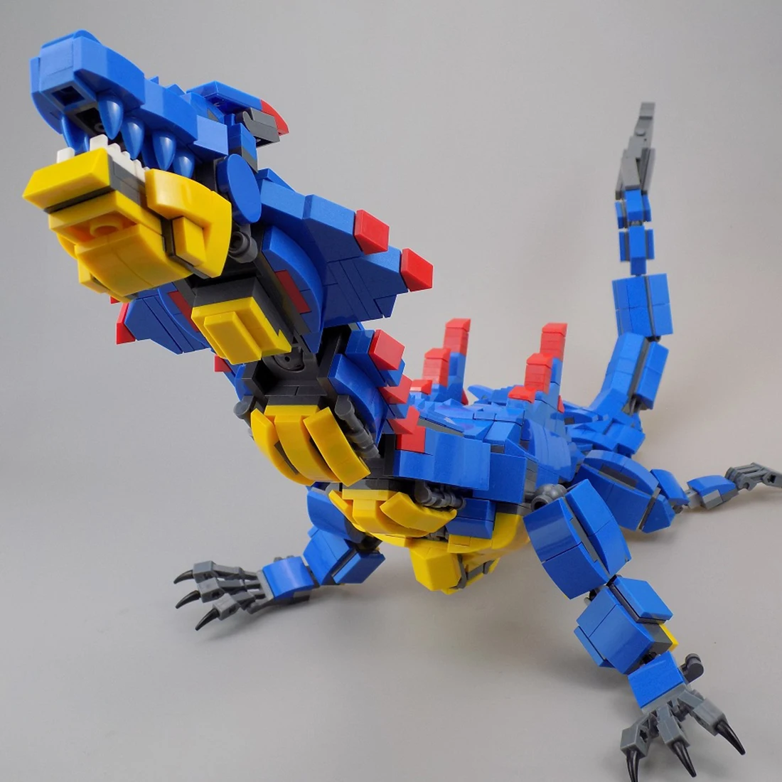 891 шт. MOC гигантский Монстр морской дракон модель сборки маленькая частица строительные блоки обучающая игрушка набор строительство и строительство