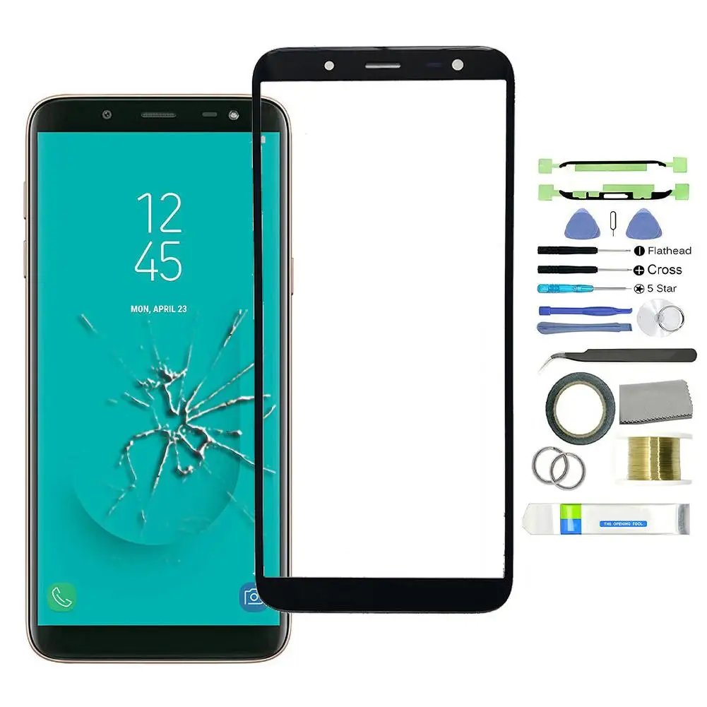 Переднее стекло сенсорный экран дигитайзер Замена Комплект для Samsung Galaxy J4 Plus 2020