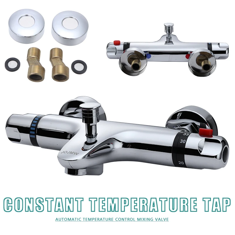 Bathroom Thermostatic Faucet Valve Chrome Thermostatic Bar Shower Mixer