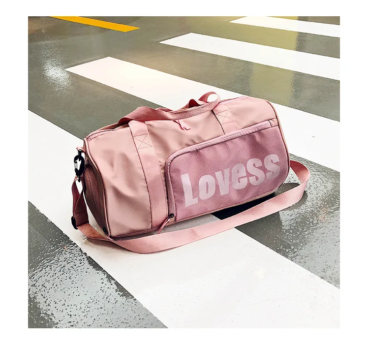 Женская розовая спортивная сумка мужская черная с разделителем для сухого и влажного спортзала сумка независимая обувная позиция багажная сумка для хранения дорожные сумки