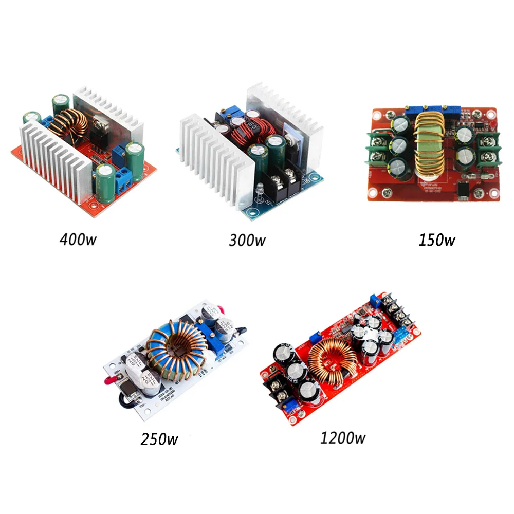 DC-DC конвертер 10/12/15/20A 150/250/300/400/1200W шаг вверх/вниз Boost адаптера переменного тока неизолированный Boost модуля практические