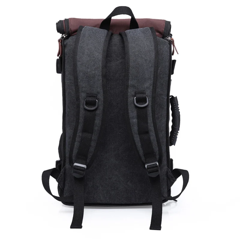 Стильный дорожный рюкзак большой емкости, мужской багажный холщовый рюкзак, многофункциональный рюкзак для путешествий на открытом воздухе EDF88