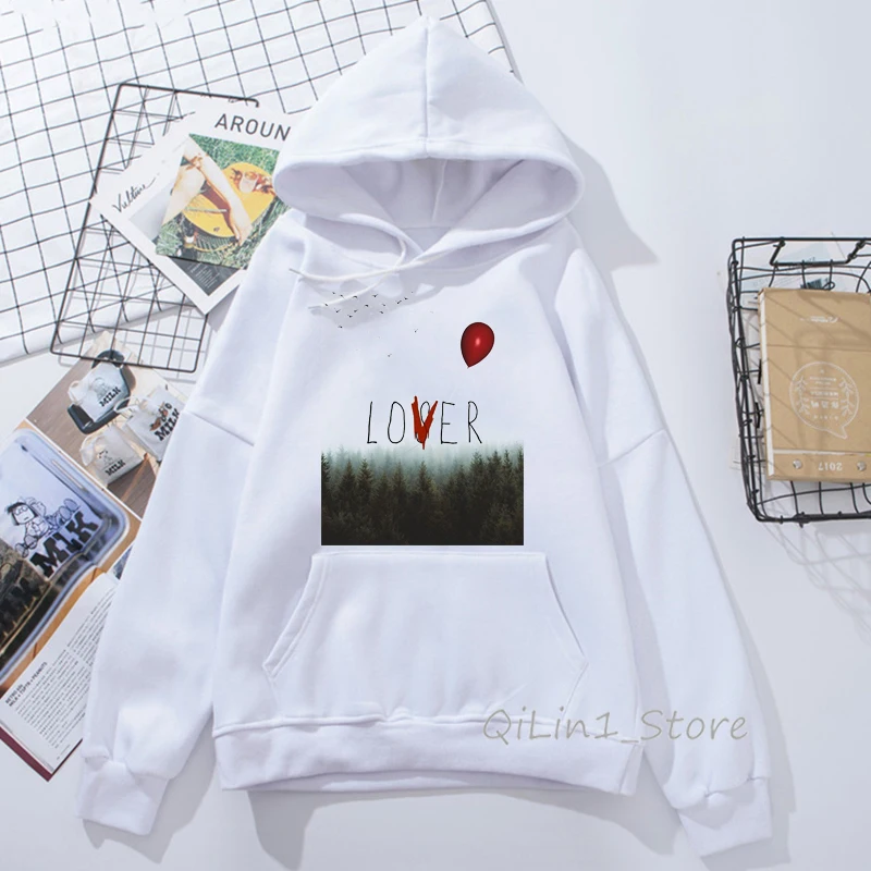 Spring Autumn Winter Horror Film Best Stephen King's It cap hoodies women’s sweatshirt pennywise custom hoodie Unisex Outerwear