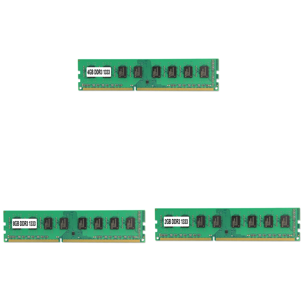 

DDR3 PC3-10600 RAM 133Hz 240PIN 1.5V DIMM Desktop Memory for AMD