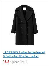JAYCOSIN autumn and winter women's cotton collar vest loose fashion solid pocket zipper sleeveless vest casual warm jacket