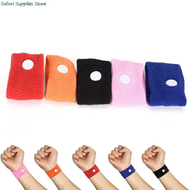 Anti Nausea Wristbands Car Motion Sea Sick Ship Plane Cotton Adjustable Travel Reusable Morning Sickness bracelet strap