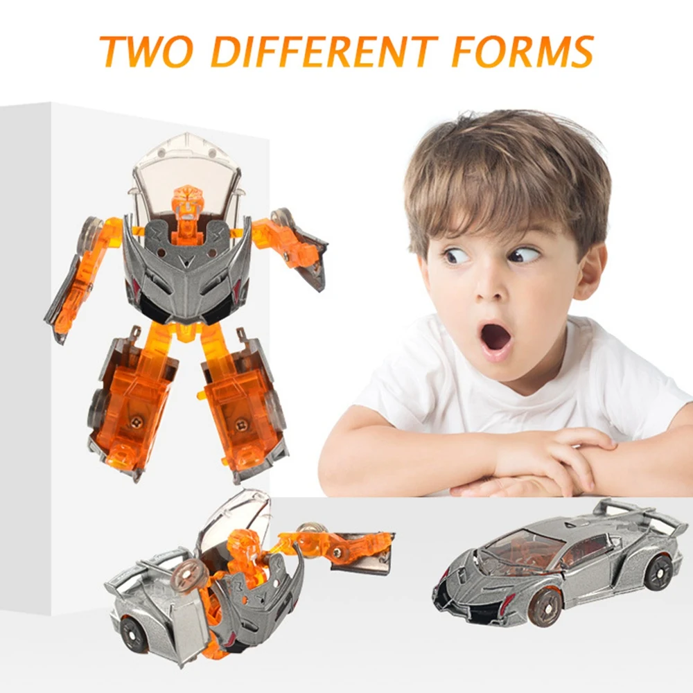 incredible  Children Toy Deformation Alloy Car Models Toy 1:64 Simulation Super Sports Car Toy Metal Diecast Ve