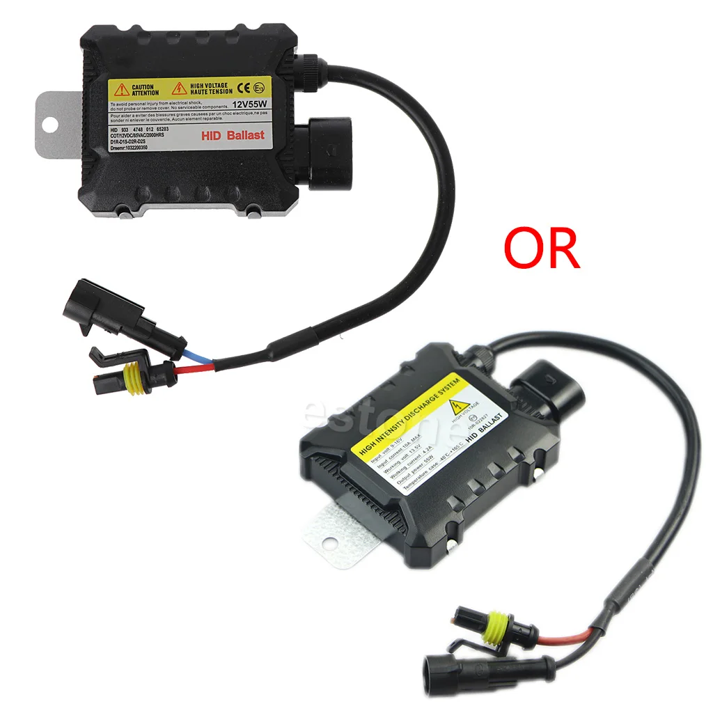 Автомобильный H7 H1 DC электронный 55W светильник Ультратонкий комплект Ballast HID для