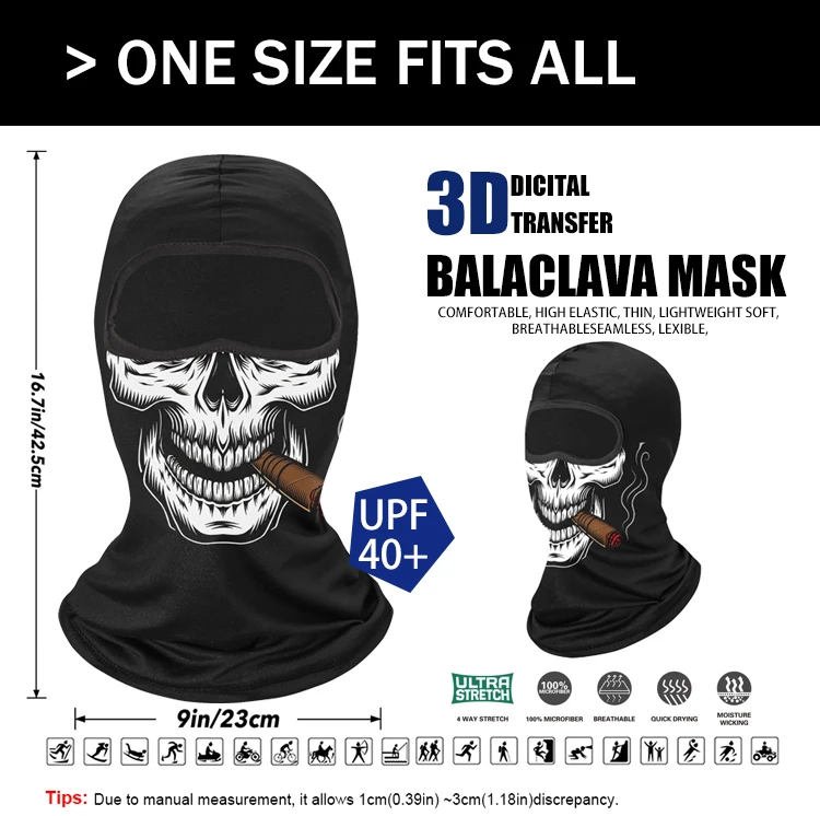 ski beanie Outdoor Sunscreen Balaclava Full Face Scarf Mask Tactical Military Motorcycle Wind Face Cover Cap Bicycle Cycling Headgear Men designer skully hat