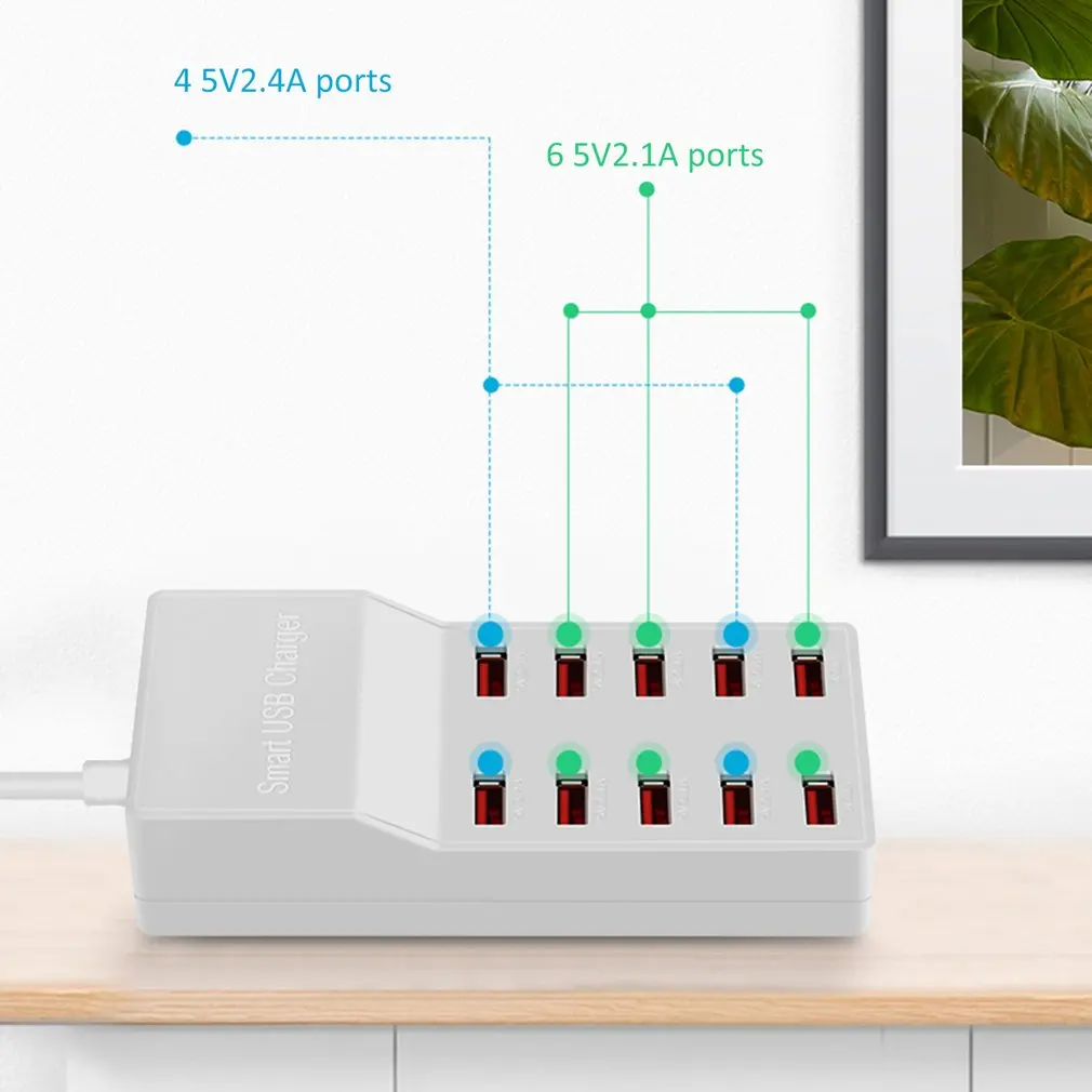 T8 мульти быстрое зарядное устройство USB зарядка несколько 10 USB телефон зарядная станция Универсальный usb-хаб Смарт зарядное устройство