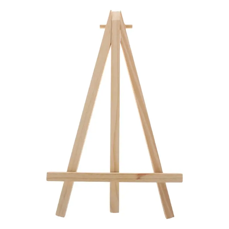 

Natural Wood Mini Easel Frame Tripod Display Meeting Wedding Table Number Name Card Stand Display Holder Children Painting Craft