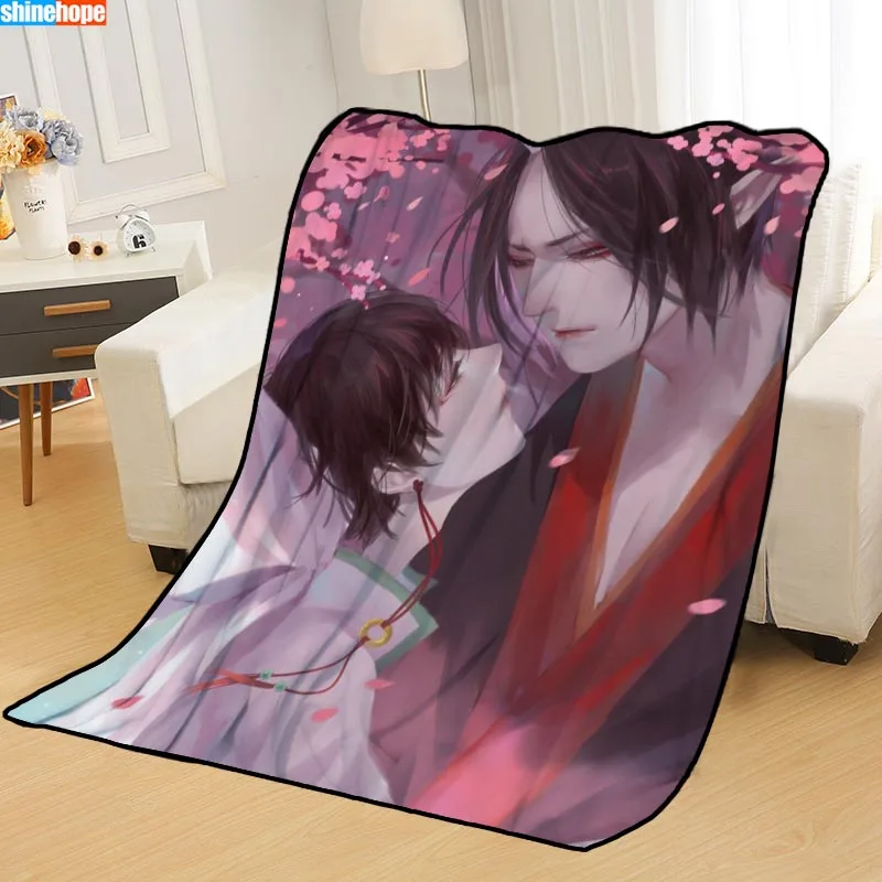 Blanket 7 Новое поступление Hoozuki no Reitetsu одеяло с принтом s мягкое одеяло для дома/дивана/офиса портативное одеяло для путешествий - Цвет: Blanket 7