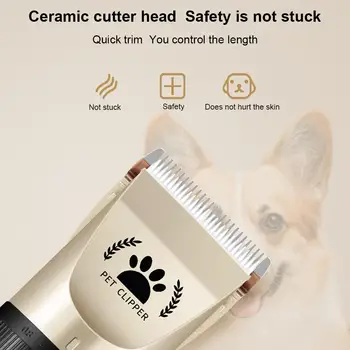 

Stainless Steel Dog Hair Clipper Pet Hair Trimmer Pet Shaver Cat Charging Type Pets Trim Fast Security
