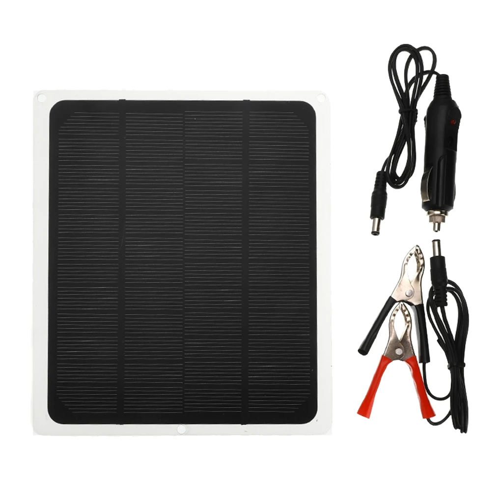 

12V 20W Solar Panel Car Truck Boat Caravan Camping Travel Trickle Battery Charge