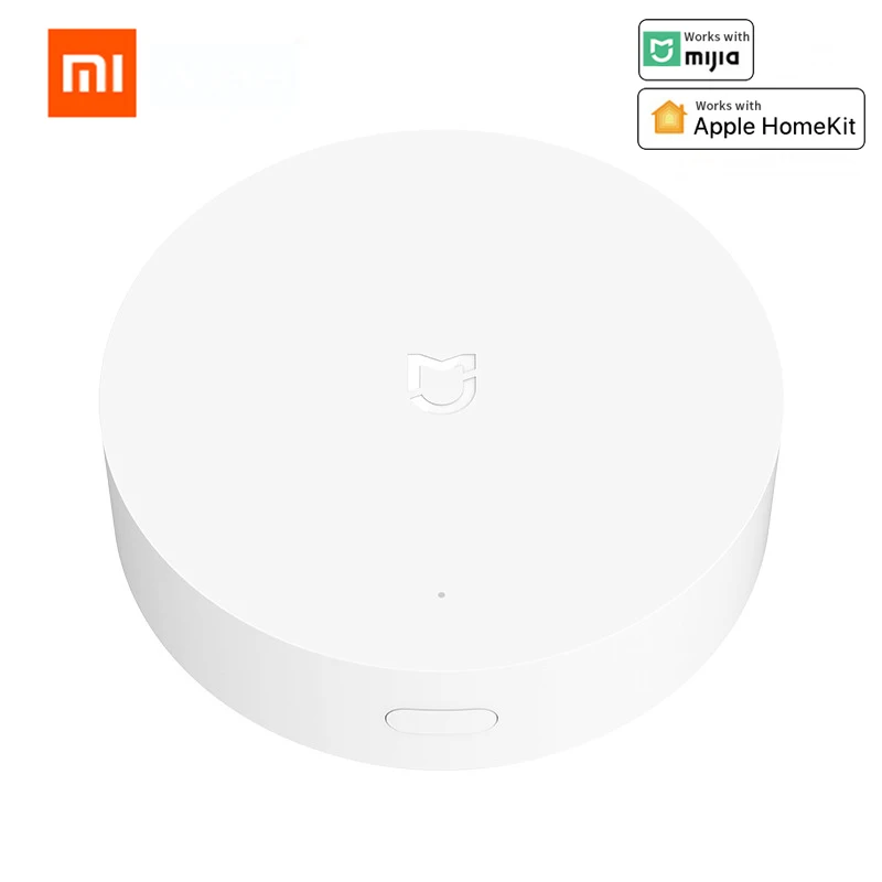 Trabalho com Mijia Mais Novo Xiaomi Multimodo Casa Inteligente Gateway Zigbee Wifi Bluetooth Malha Hub App Apple Homekit Mod. 167711