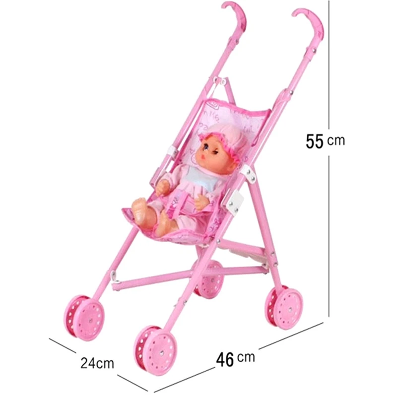 Пластиковая детская коляска, детская коляска, игрушка для ролевых игр, набор для детей, детская безопасность, уличные куклы, коляска, игрушка на колесиках