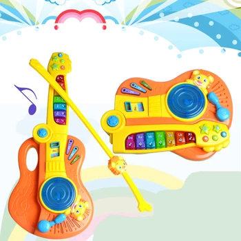 

3 In 1 Multi-function Electronic Keyboard Musical Instrument Early Educational Toys for Children - Yellow