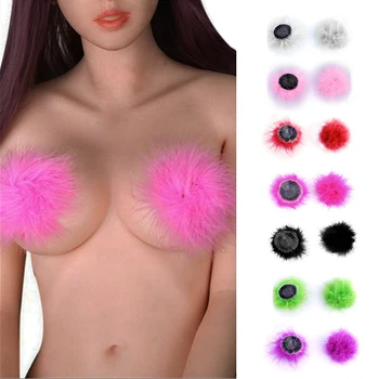 

1 Pairs Sexy Feather Women Lingerie Breast Bra Nipple Cover Pasties Stickers Petals Breast Pads 6 Colors Intimates Accessories