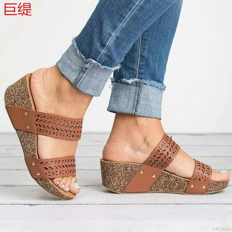 

Wedges Shoes Women High Heels Sandals Summer Shoes 2019 Flop Chaussures Femme Platform Sandals 2019 Dropshipping