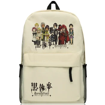 

Black Butler Kuroshitsuji Backpack Anime Unisex Ciel Phantomhive Sebastian Nylon Cartoon Gon Freecss Adult Bag