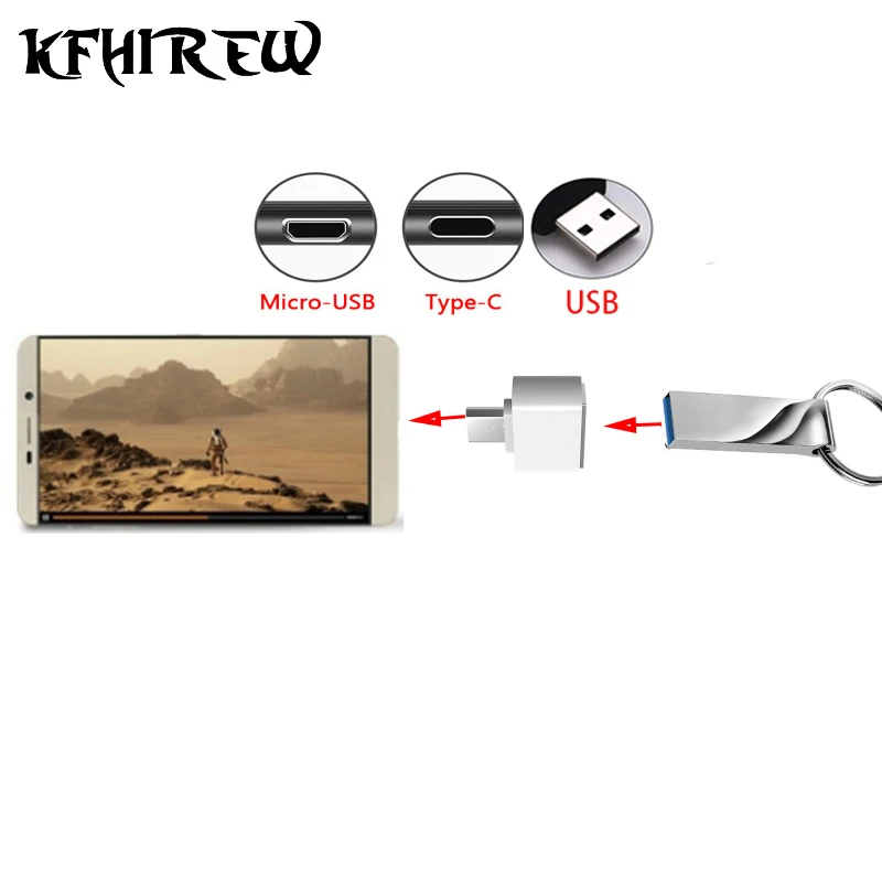 USB флеш накопитель KFHIREW в металлическом корпусе 128 ГБ 64 32 16 8 Гб|USB флэш-накопители| |