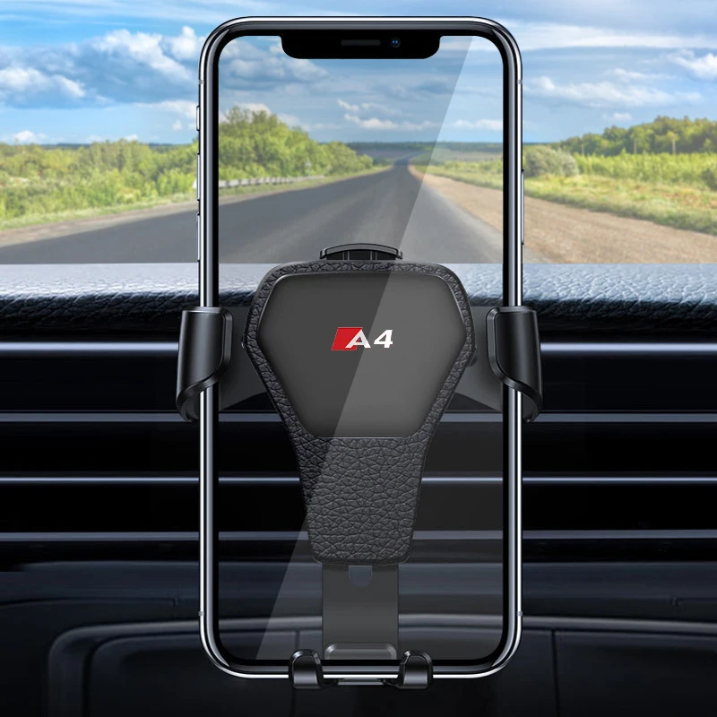 Car Mobile Phone Holder Air Vent Clip GPS navigation For Audi Sline A3 A4 A5 A6 A7 A8 TT Q3 Q5 A1 Q3 Q5 Q7 S3 S4 S5 S8 Car Goods