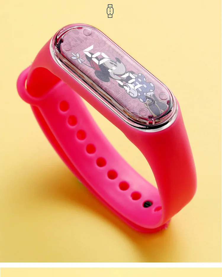 Children's Cartoon Watch LED Display Screen Waterproof Touch Electronic Watch Boy Girl Cartoon Bracelet Watch for Gift Reloj