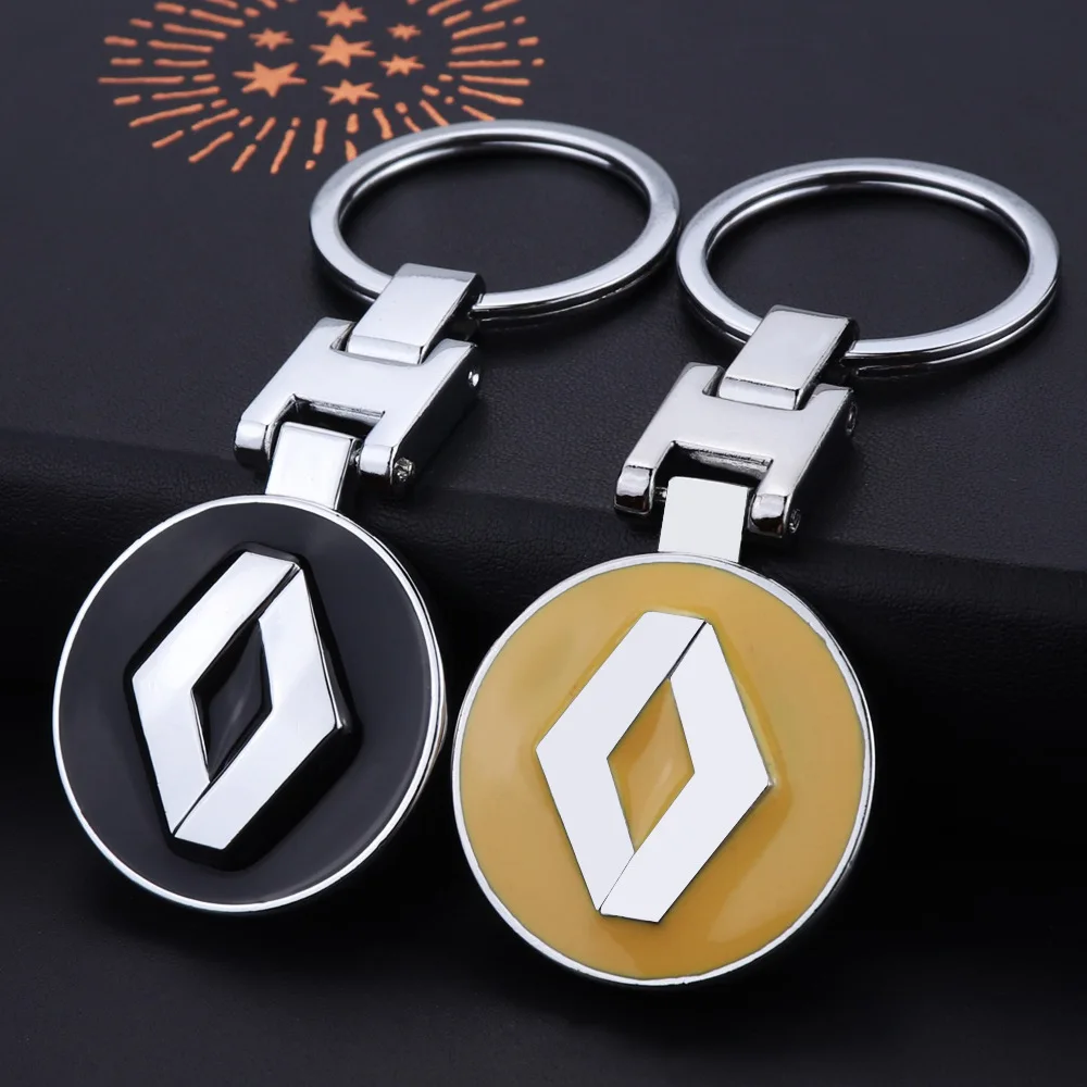 Металлический 3D брелок для ключей модный с логотипом Renault Duster Megane 2 Logan Clio Стайлинг