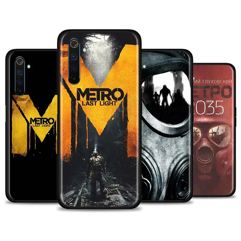 Metro 2033 чехол для Realme C3 C11 5 6 Pro 5i 7 7i X50 X2 X3 X7 V3 XT черный ТПУ мягкий телефона s