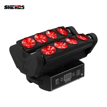 

1/2/4pcs LED Beam Spider 8x10W RGBW 4in1 Moving Head Lighting DMX 512 Disco Bar Nightclub Professional Stage DJ Equipment SHEHDS